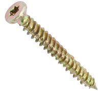 AERZETIX - C44662 - Set di 20 Viti per calcestruzzo Ø7.5x62mm con impronta stella T30 - montaggio diretto senza tassello - con testa fresata - in acciaio - ancoraggio fissaggio costruzione