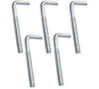 AERZETIX - C47895 - Set di 5 cerniere a vite in metallo con filettatura metrica M4x40mm - gancio angolare - gancio a L - cerniera sospesa