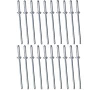AERZETIX - C48091 - Set di 20 rivetti ciechi standard Ø2.4x10mm alluminio/acciaio - DIN 7337 A - rivetto pop a rottura stelo