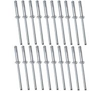 AERZETIX - C48107 - Set di 20 rivetti ciechi standard Ø4x20mm alluminio/acciaio - DIN 7337 A - rivetto pop a rottura stelo