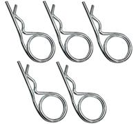 AERZETIX - C48211 - Set di 5 copiglie beta doppia spira Ø3.2x61mm - perno di sicurezza - perno di aggancio rapido - DIN 11024