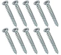 AERZETIX - C48381 - Set di 10 viti di ancoraggio diretto per calcestruzzo Ø7.5x62mm testa fresata conica - con impronta a stella T30 - fissaggio diretto senza tasselli