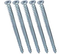 AERZETIX - C48409 - Set di 5 viti di ancoraggio diretto per calcestruzzo Ø7.5x132mm testa fresata conica - con impronta a stella T30 - fissaggio diretto senza tasselli