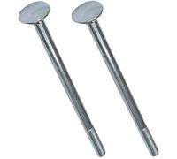 AERZETIX - C49018 - Set di 2 bulloni carrello/aratro a testa tonda con collare quadrato - bulloni a testa tonda - M8x150mm - acciaio zincato - DIN 603