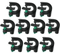Aerzetix - C51897 - Set di 10 microirrigatori rotanti per microirrigazione 360° Portata 90 l/h - Raggio di Portata 7.5m² - Sistema Automatico di irrigazione a Pioggia/spruzzo - in plastica