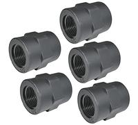 AERZETIX - C52030 - Set di 5 manicotti di pressione 1/2'' femmina/femmina per avvitare in plastica PN 10 bar - raccordo a pressione per avvitare