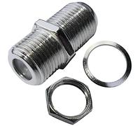 Aerzetix - C52684 - Set di 25 connettori/raccordi/spine/accoppiatori femmina a femmina tipo F per avvitare - cavo satellitare con dado e rondella