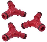 Aerzetix - C53631 - Set di 3 raccordi connettori 1/2'' 16.66mm a 3 Vie in Y - Lunghezza 60mm - separatore/Adattatore rapido per 3 Tubi irrigazione - in plastica