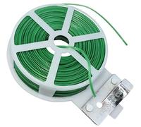 Aerzetix - C53639 - Rotolo di Filo da Giardino Flessibile 50m x 1.5mm con Protezione in plastica - Filo di Ferro Morbido Ritorto - Corda per Legare - Colore Verde