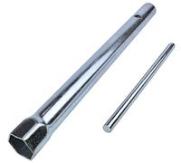 Aerzetix - C53710 - Chiave a Tubo per Candele 21mm x 280mm in ''T'' con 6 Lati + Barra Metallica 150mm - Strumento di Estrazione della Candela