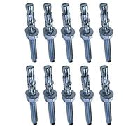 AERZETIX - C54004-10x Bullone Vite di ancoraggio a filettatura lunga, Prigioniero a espansione - M8x80mm - acciaio zincato - per calcestruzzo, pietra