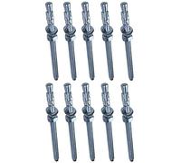 AERZETIX - C54008-10x Bullone Vite di ancoraggio a filettatura lunga, Prigioniero a espansione - M8x120mm - acciaio zincato - per calcestruzzo, pietra