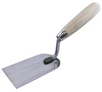 AERZETIX - C54476 - Cazzuola per stucco/gesso 60x110mm - attrezzo da muratore - manico in legno/spatola in acciaio - estremità quadrata