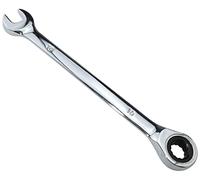 Aerzetix - C54657 - Chiave piatta combinata manuale a forchetta/classico 10mm metrico - a chiave a cricchetto 10mm anello/occhio - lunghezza 16cm - per montaggio - manico dritto lucido - in acciaio