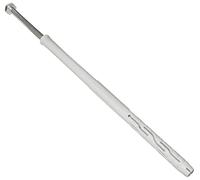 AERZETIX - C57436 - Set di 10 tasselli in plastica a testa fresata con alette Ø10x200mm + 10 viti tirafondi Ø7x200mm con impronta 6 lati in acciaio - colore argento