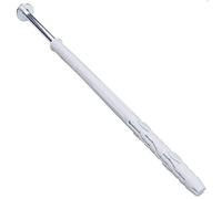 AERZETIX - C57483 - Set di 10 tasselli in plastica a testa fresata con alette Ø10x180mm + 10 viti tirafondi Ø7x185mm con flangia - impronta 6 lati chiave 13mm e impronta a stella TX40 in acciaio