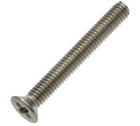 AERZETIX - C59471 - Set di 50 viti di metallo M2.5x20mm con testa fresata - impronta PH1 - DIN 965 - in acciaio inossidabile A2 - filettatura metrica standard - cacciavite montaggio fissaggio