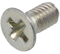 AERZETIX - C59618 - Set di 100 viti di metallo M2.5x5mm a testa fresata PH1 - DIN 965 - in acciaio al carbonio - durezza 4.8 - finitura zincata - per fissaggio vite cacciavite montaggio