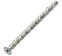 AERZETIX - C59637 - Set di 50 viti di metallo M3x45mm a testa fresata PH1 - DIN 965 - in acciaio al carbonio - durezza 4.8 - finitura zincata - per fissaggio vite cacciavite montaggio