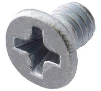 AERZETIX - C59640 - Set di 100 viti di metallo M4x6mm a testa fresata PH2 - DIN 965 - in acciaio al carbonio - durezza 4.8 - finitura zincata - per fissaggio vite cacciavite montaggio