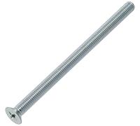 AERZETIX - C59687 - Set di 10 viti di metallo M5x80mm a testa fresata PH2 - DIN 965 - in acciaio al carbonio - durezza 4.8 - finitura zincata - per fissaggio vite cacciavite montaggio
