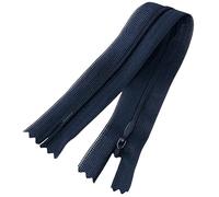 Aerzetix - C60550 - Set di 10 Cerniere Invisibili 20cm Non separabili - Cerniera Lampo - Colore Blu Scuro - pelletteria Jeans Pantaloni Vestito Gonna Abbigliamento Cucito