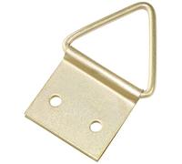 AERZETIX - C60811 - Set di 20 ganci/appendiabiti per quadri/oggetti appesi 14x16mm foto - fissaggio cornice foto - gancio triangolare - in acciaio ottone