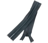 Aerzetix - C60835 - Set di 10 Cerniere Invisibili 25cm Non separabili - Cerniera Lampo - Colore Grigio Buio - pelletteria Jeans Pantaloni Vestito Gonna Abbigliamento Cucito