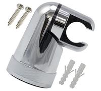 AERZETIX - C62393 - Supporto doccia girevole a parete 80mm - per miscelatore acqua soffione doccia vasca tubo flessibile sanitario bagno - in plastica - finitura cromo