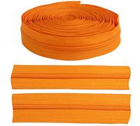 Aerzetix - C62559 - Cerniera Lampo Spirale 5m N°3 Senza cursore - Colore: Arancione - in Nylon - Copertura di Protezione Abbigliamento Cuscino Gonna Vestito pelletteria Jeans Decorazione