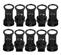 Aerzetix - C62939 - Set di 10 cursori N°5 autobloccanti per Cerniera Lampo con dentini in plastica iniettata o Metallo - Colore Nero - in Metallo - per Giacca Cappotto Gonna Vestito