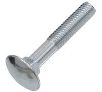 AERZETIX - C64714 - Set di 100 bulloni carrello/aratro a testa tonda con collare quadrato - bulloni a testa tonda - M5x30mm - acciaio zincato - DIN 603