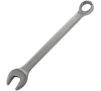 Aerzetix - C64778 - Chiave combinata piatta metrica 21mm lunghezza 253mm - forcella e anello/occhio 12 lati - manico dritto - in acciaio CR-V - colore argento - serraggio/assemblaggio/svitamento