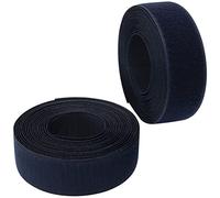 Aerzetix - C65982 - Nastro/rotolo di scratch 40mm 5 metri auto aggrappante - organizer/fermacavo - striscia aggancio sacchetto indumento cinghia - colore: blu scuro - in poliammide e poliestere