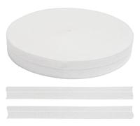 Aerzetix - C70262 - Rotolo di sbieco Elastico 18 m - Larghezza 20mm - Colore Bianco - in Poliestere e Elastan - Sartoria merceria Cucito Abbigliamento Tessuto Artigianale