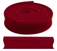 Aerzetix - C71936 - Nastro sbieco in Velluto 3 Metri x 18mm - in Viscosa 39% Cotone 32% e Poliammide 29% - Colore Rosso - Cucito Tessuto