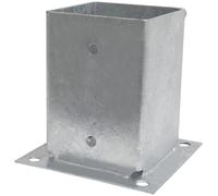 AERZETIX - C72635 - Supporto piede a forma quadrata per palo trave in legno per avvitare 150x150x101mm - pensilina pergola tenda da sole riparo garage - in acciaio zincato