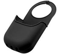 Aerzetix - C73698 - Organizer per lavello porta spugna per appendere 200x100x45mm con 1 tasca portaoggetti - cucina gocciolante sapone bagno - in silicone - colore nero