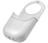 Aerzetix - C73699 - Organizer per lavello porta spugna per appendere 200x100x45mm con 1 tasca portaoggetti - cucina gocciolante sapone bagno - in silicone - colore bianco