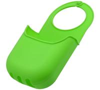 Aerzetix - C73702 - Organizer per lavello porta spugna per appendere 200x100x45mm con 1 tasca portaoggetti - cucina gocciolante sapone bagno - in silicone - colore verde