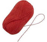 AERZETIX - C75585 - Gomitolo di filato per maglieria 100 g - colore rosso - in 55% cotone 45% acrilico - bobina ganci aghi sartoria merceria abbigliamento
