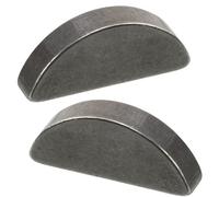 AERZETIX - C75990 - Set di 2 chiavette a forma di mezzaluna 3x6.5x16mm - in acciaio