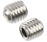 AERZETIX - C76050 - Set di 5 Vite di bloccaggio serraggio senza testa M10x10mm con estremità concava ciotola 6 lati cavi - in acciaio - colore argento