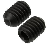 AERZETIX - C76055 - Set di 10 Vite di bloccaggio serraggio senza testa M3X4 mm con estremità concava ciotola 6 lati cavi - in acciaio - colore nero