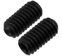 AERZETIX - C76066 - Set di 10 Vite di bloccaggio serraggio senza testa M4X8 mm con estremità concava ciotola 6 lati cavi - in acciaio - colore nero