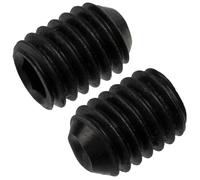 AERZETIX - C76090 - Set di 10 Vite di bloccaggio serraggio senza testa M6X8 mm con estremità concava ciotola 6 lati cavi - in acciaio - colore nero