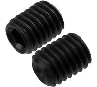 AERZETIX - C76101 - Set di 10 Vite di bloccaggio serraggio senza testa M8X10 mm con estremità concava ciotola 6 lati cavi - in acciaio - colore nero