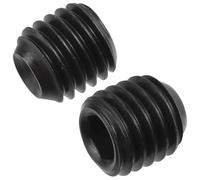 AERZETIX - C76115 - Set di 5 Vite di bloccaggio serraggio senza testa M10X10 mm - con estremità concava ciotola 6 lati cavi - in acciaio - colore nero