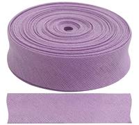 Aerzetix - C77393 - Nastro in sbieco Piegato 9 Metri x 18mm - in Cotone - Colore lillà Chiaro - passamaneria gallone Abbigliamento Cuscini trapunte