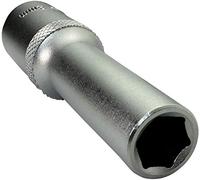 AERZETIX - Chiave a bussola - Profonda/estesa/lunga - 3/8x8mm - per avvitatura/cricchetto manuale/pneumatico - Corpo cilindrico - Esagonale/6 lati Allen - in acciaio CR-V - Colore argento - C45181